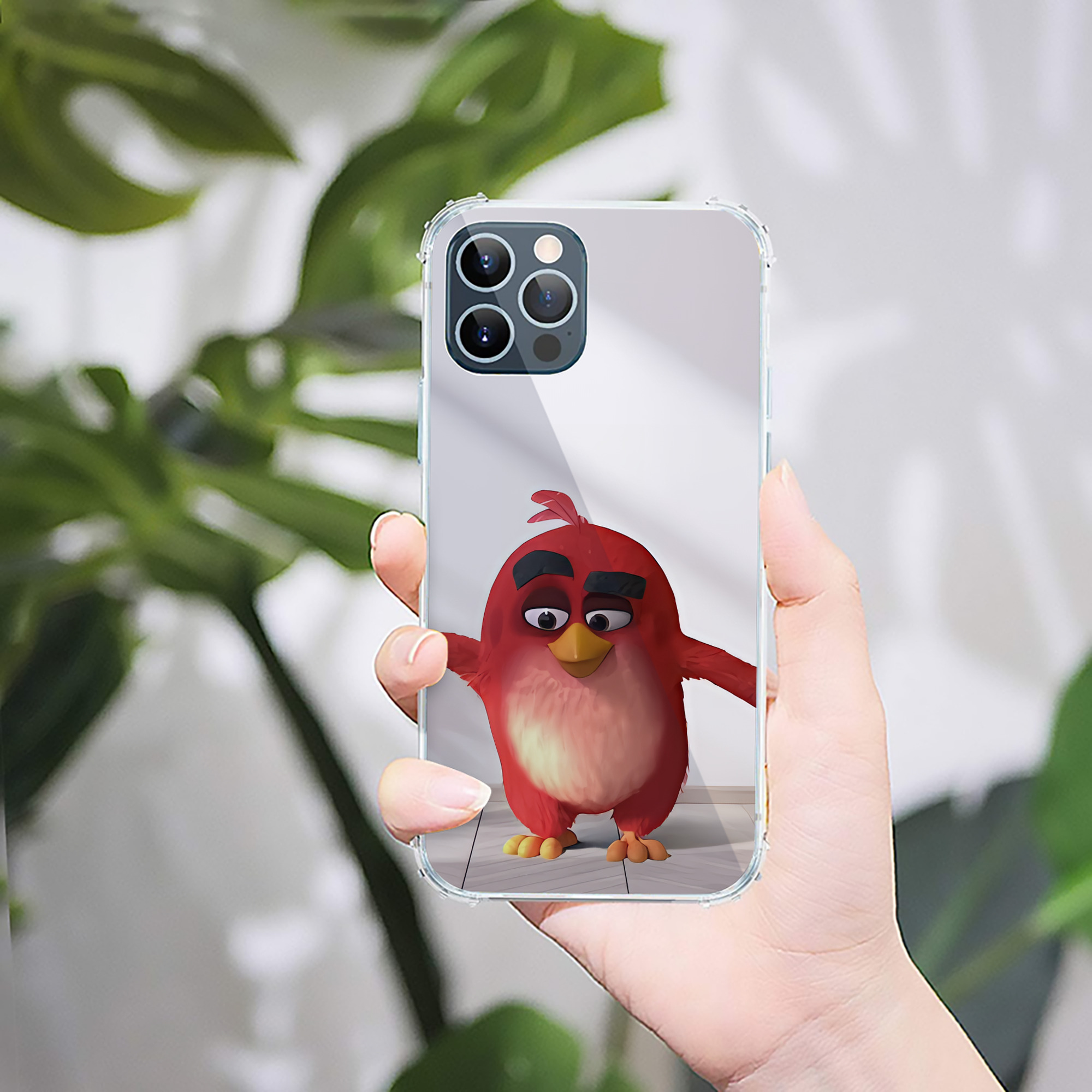 （画像用） Angry Birds アングリーバード 【iPhone 12シリーズ対応】透明スマホケース（クリアソフトケース）